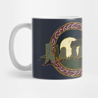 Standing stones with sun/ moon Mug